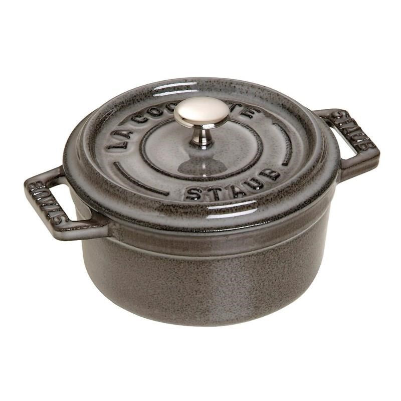 STAUB Cocotte hrnec kulatý 14 cm/0,8l šedý