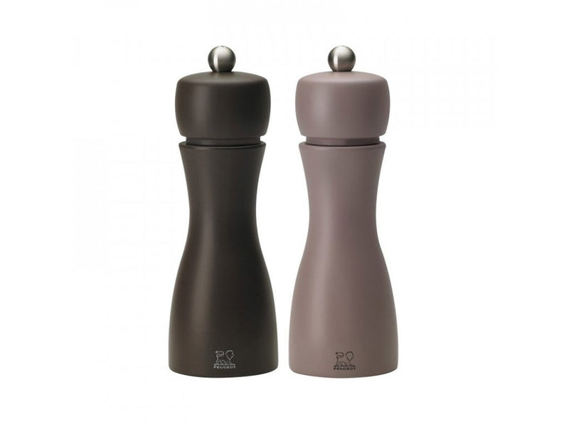PEUGEOT TAHITI set mlýnek na pepř a sůl 15 cm zima/zemitá hnědá