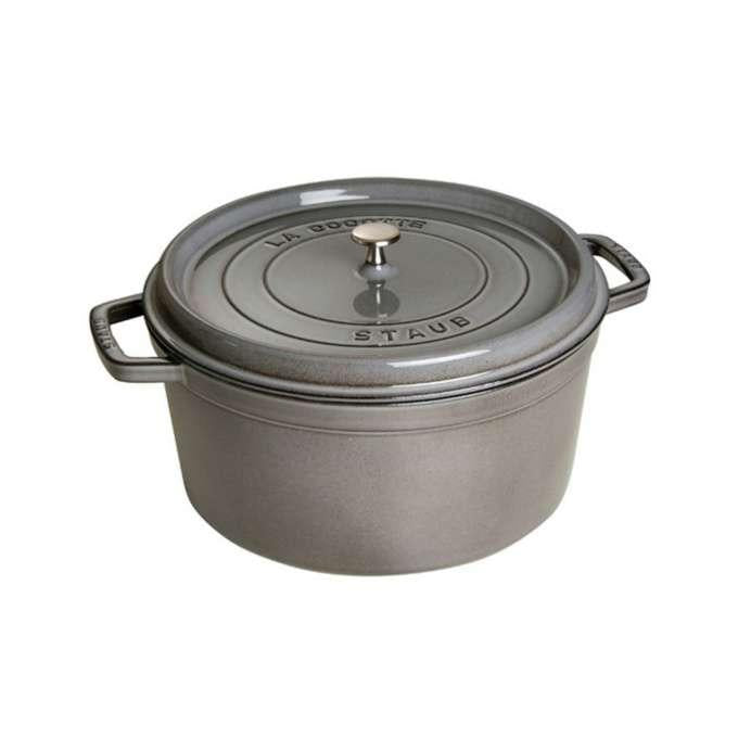 STAUB Cocotte hrnec kulatý 12 cm/0,4l šedý