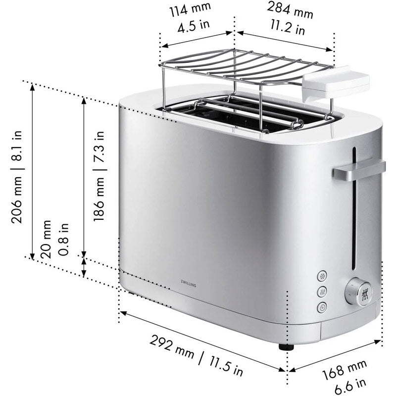 Zwilling ENFINIGY toustovač P2 nerez 1000W