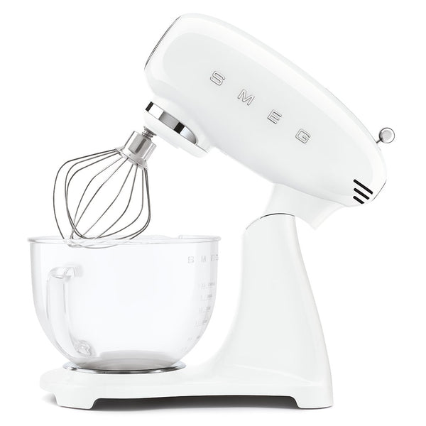 SMEG 50's Retro Style kuchyňský robot se skleněnou miskou 4,8 l bílý