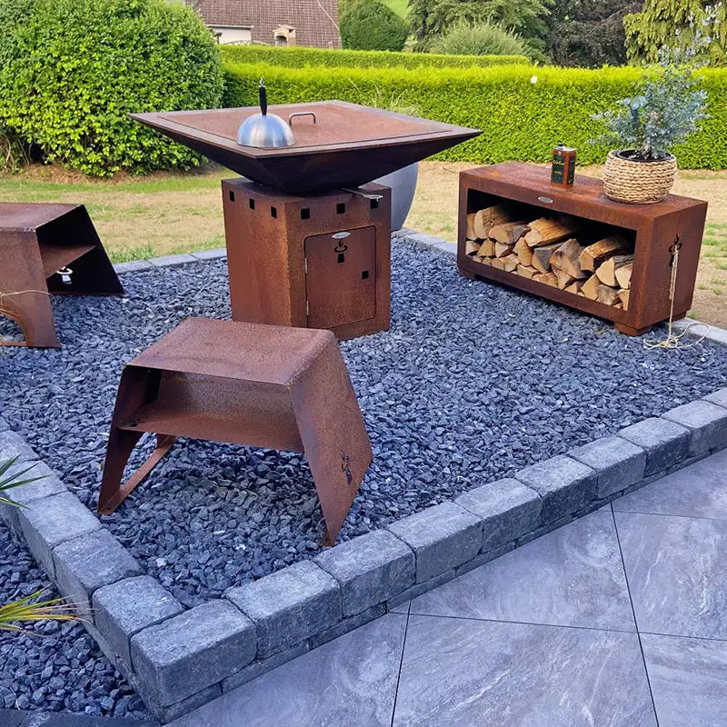 Grilovací ohniště Remundi Cube L Basic – fotografie 6