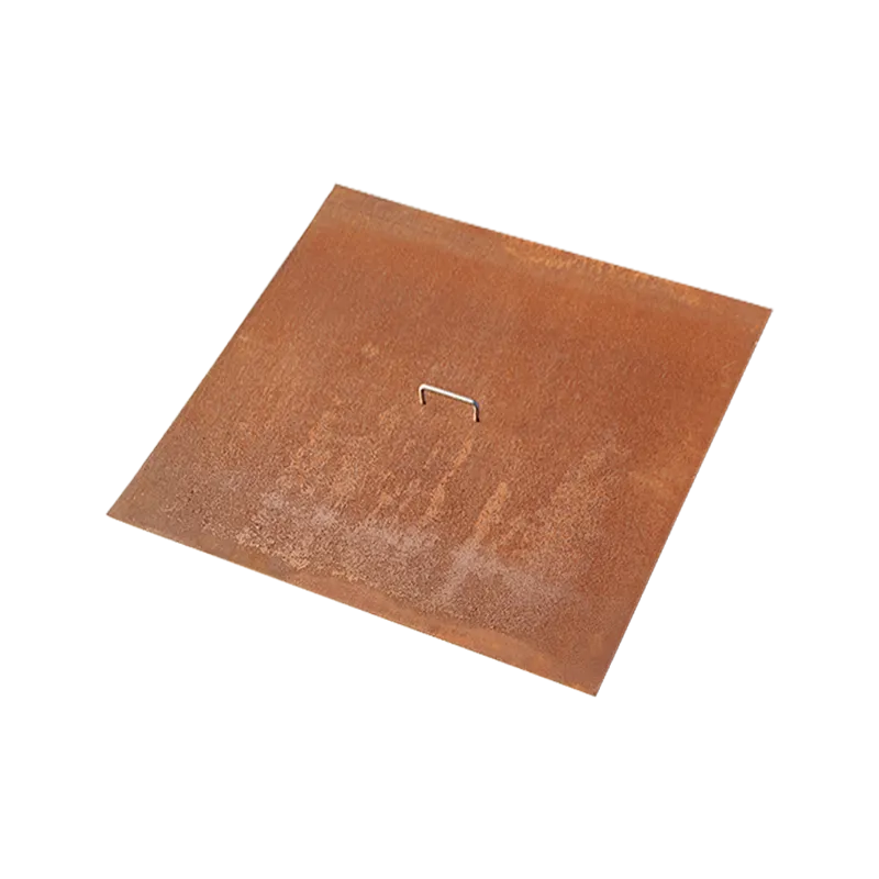 Krycí deska pro Remundi Cube M, rezavá patina – celkový pohled