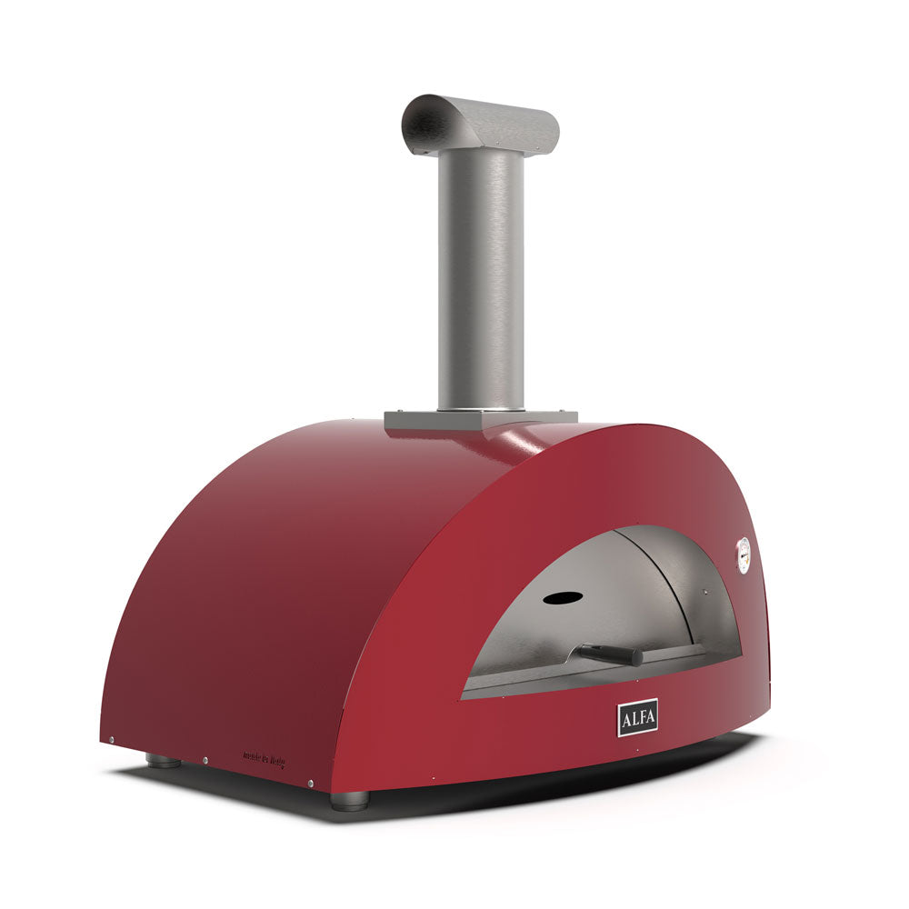 ALFA - 3 PIZZE wood, barva antik červená