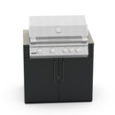 Brabura - KC 100 Skříňka pro gril Fusion, černé madlo - PIETRA DI LUNA