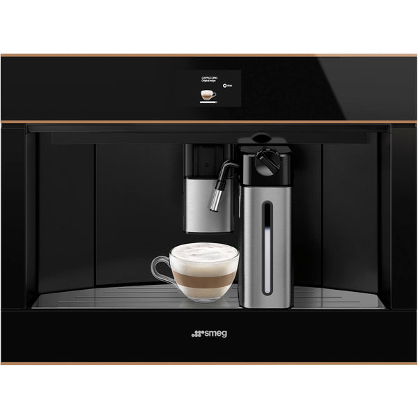SMEG, automatický kávovar CMS4604NR, 45 cm, 13 druhů horkých nápojů, černá