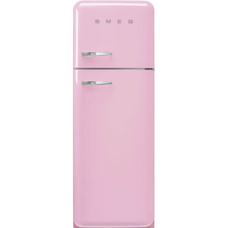 SMEG 50's RS kombinovaná lednice s mrazákem nahoře 222l/72l otv.levé 172x60 cm růžová