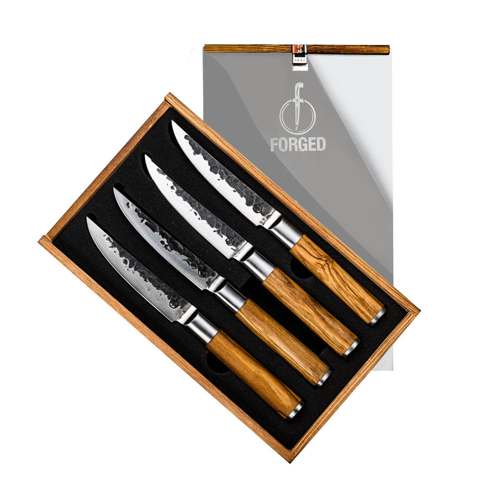 FORGED Olive - 4 steakové nože 11,5 cm