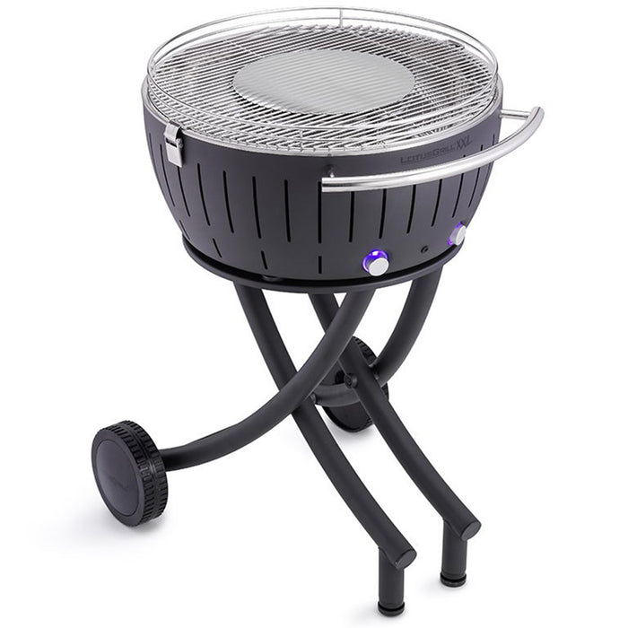 Bezkouřový gril LOTUSGRILL XXL šedý se stojanem