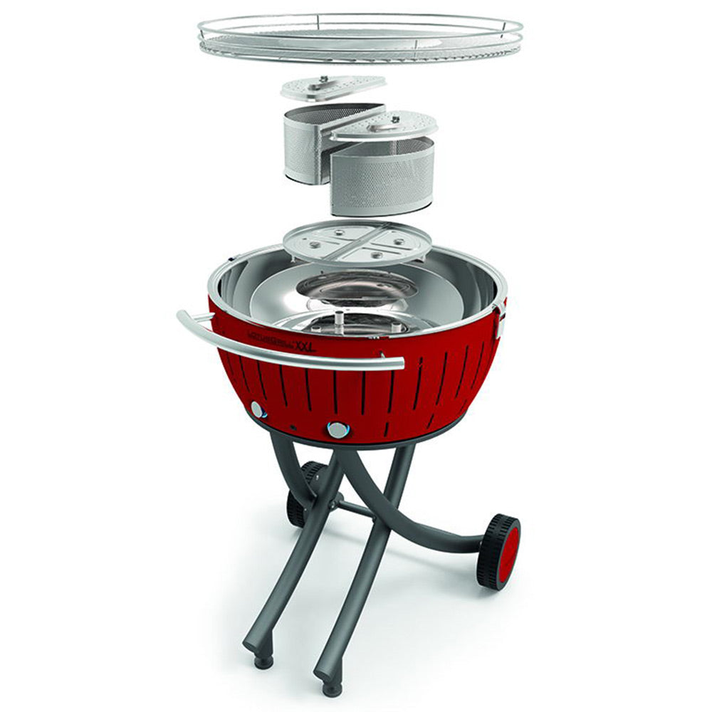 Bezkouřový gril LOTUSGRILL XXL šedý se stojanem