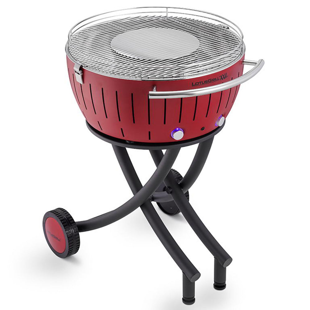 Bezkouřový gril LOTUSGRILL XXL červený se stojanem