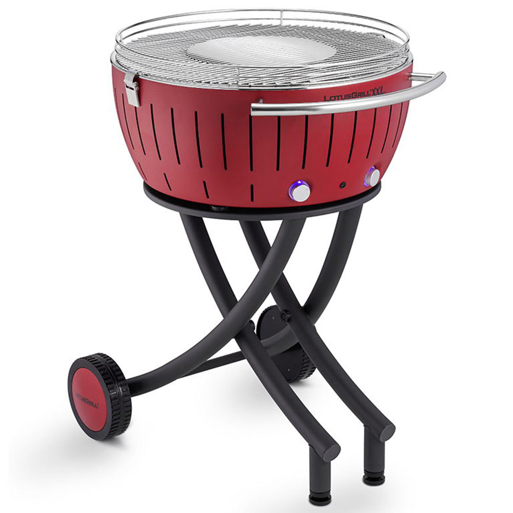 Bezkouřový gril LOTUSGRILL XXL červený se stojanem