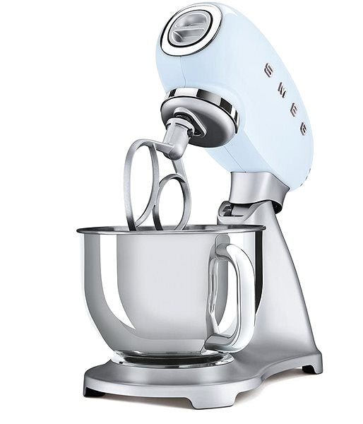 SMEG 50's Retro Style kuchyňský robot nerezový podstavec 4,8 l pastelově modrý