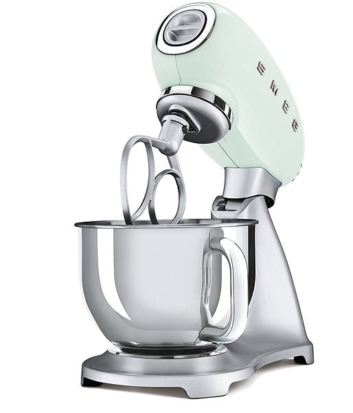 SMEG 50's Retro Style kuchyňský robot nerezový podstavec 4,8 l pastelově zelený
