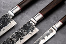FORGED Sebra - 3-dílná sada nožů: kuchařský nůž, japonský nůž na zeleninu, univerzální nůž