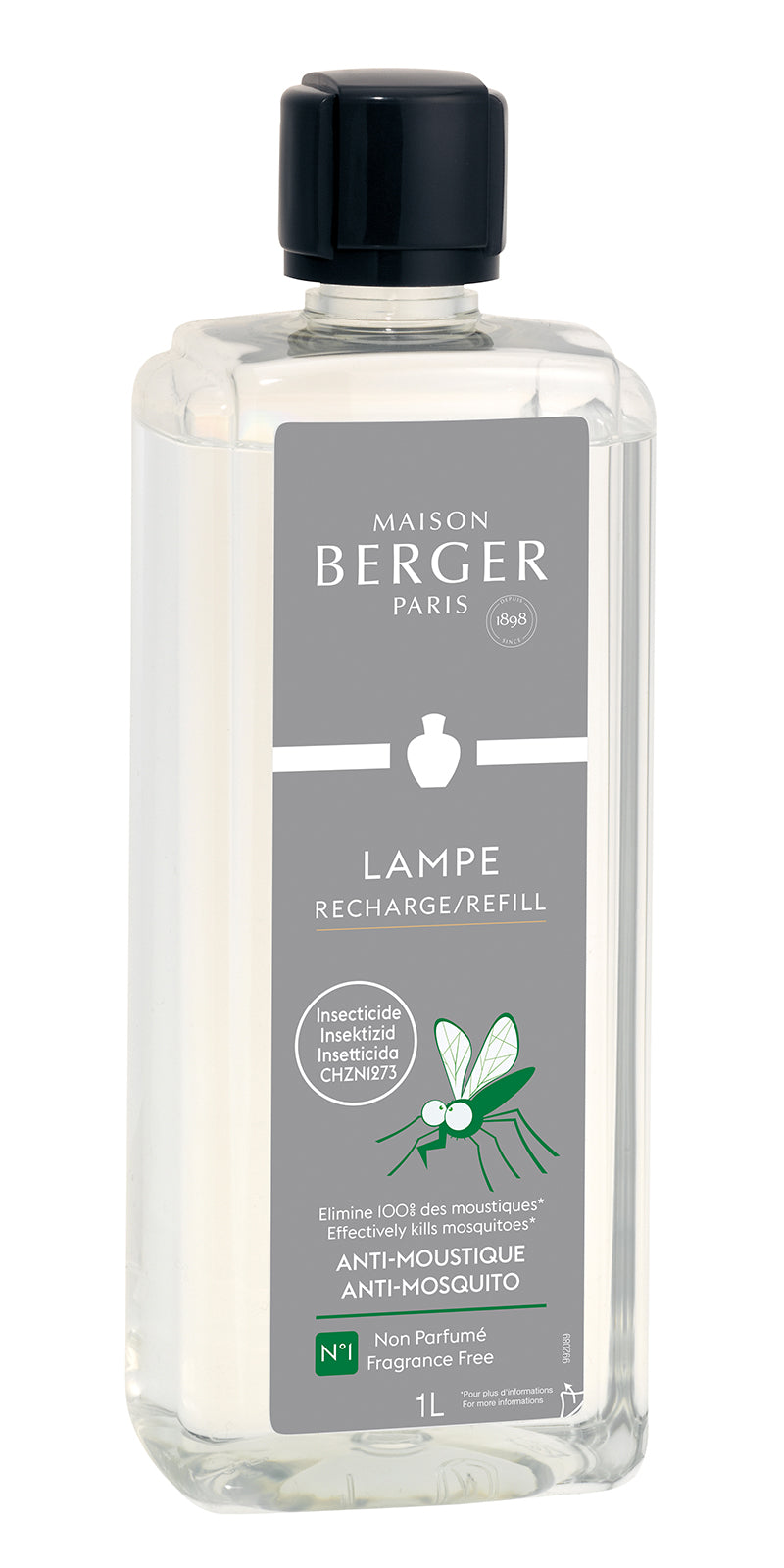 Maison Berger Paris Anti-mosquito neutral/Neutrální směs proti komárům náplň do lamp 1l 116066