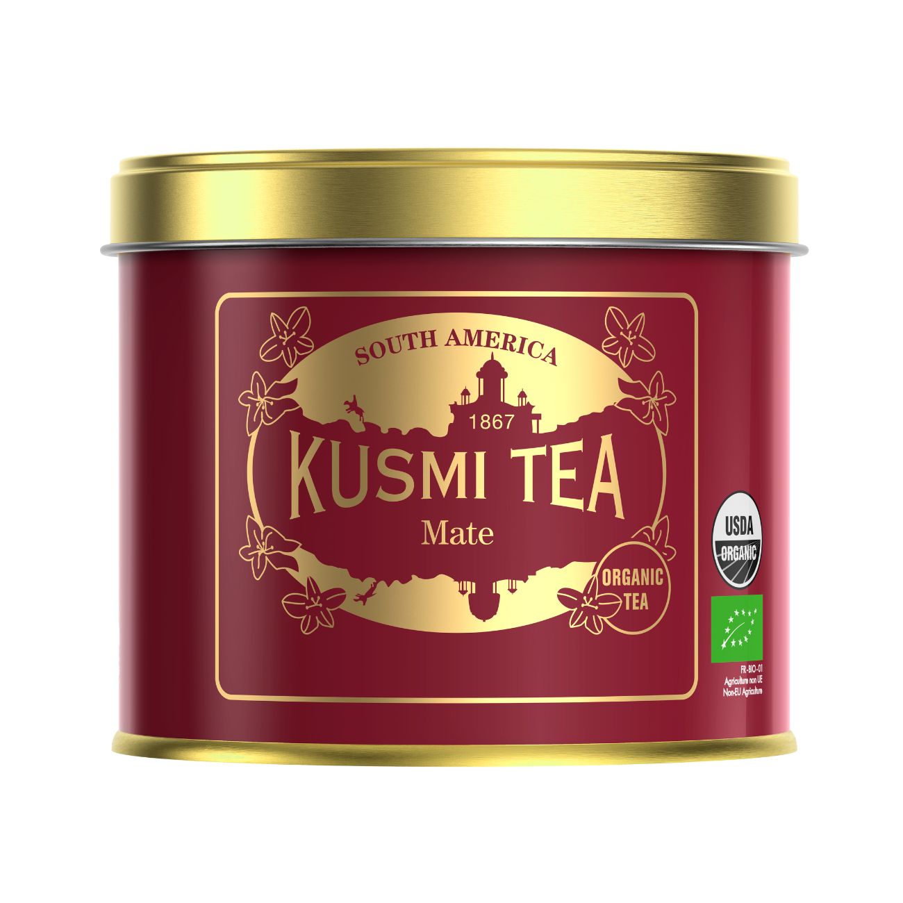 Kusmi Tea Organic Mate plechovka se sypaným čajem 100g 21111A1070