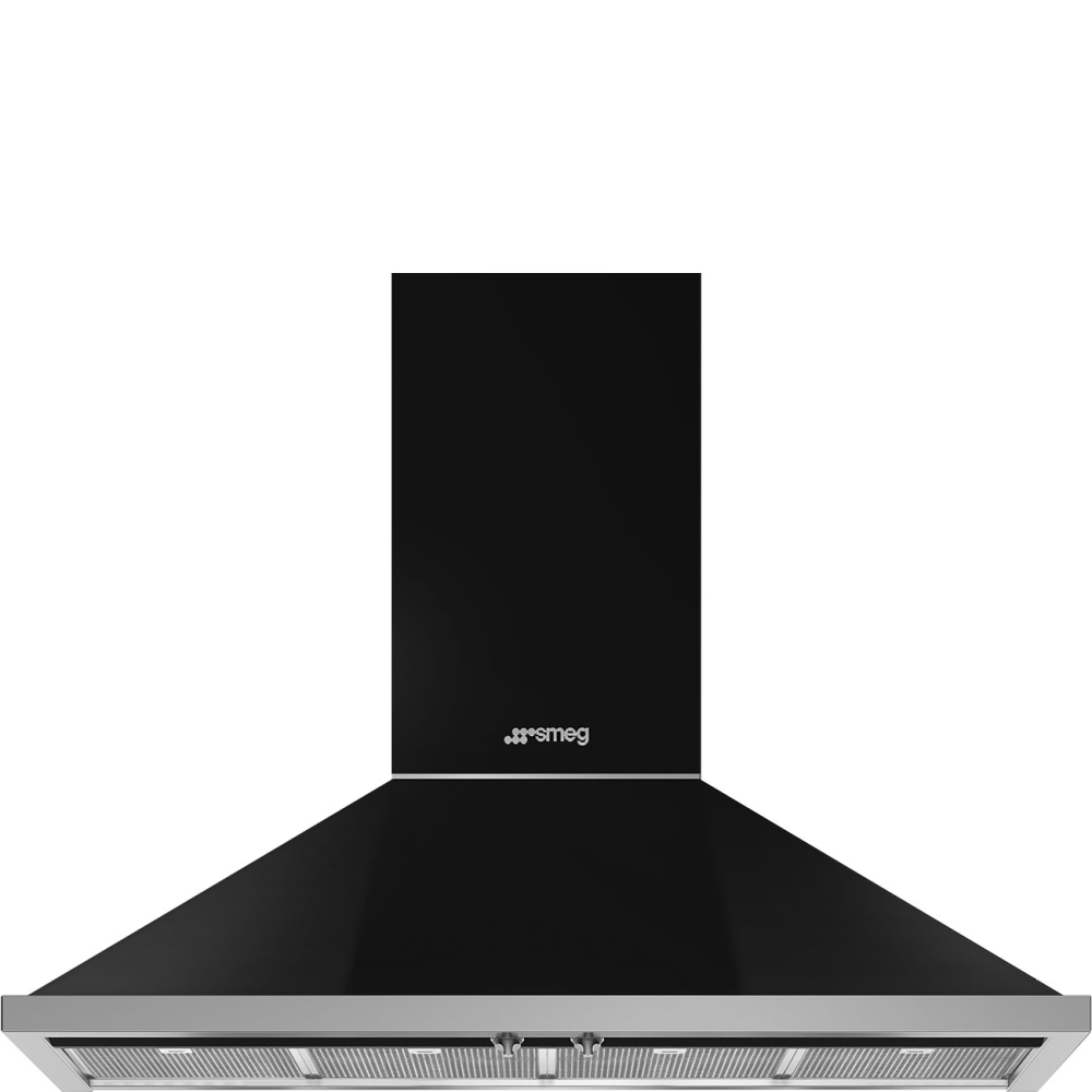 SMEG_MDA SMEG nástěnný odsavač, 120 cm, 4 ocelové tukové filtry, 3 stupně výkonu