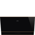 SMEG_MDA SMEG, nástěnný odsavač KV694R, 90 cm, ovládání Touch-Control, 3 stupně výkonu, černá KV694R