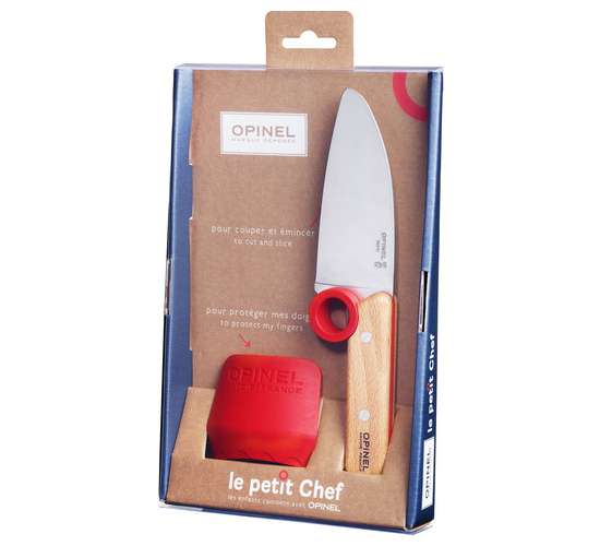 Opinel Le Petit Chef set dětský nůž + chránič prstů 003107