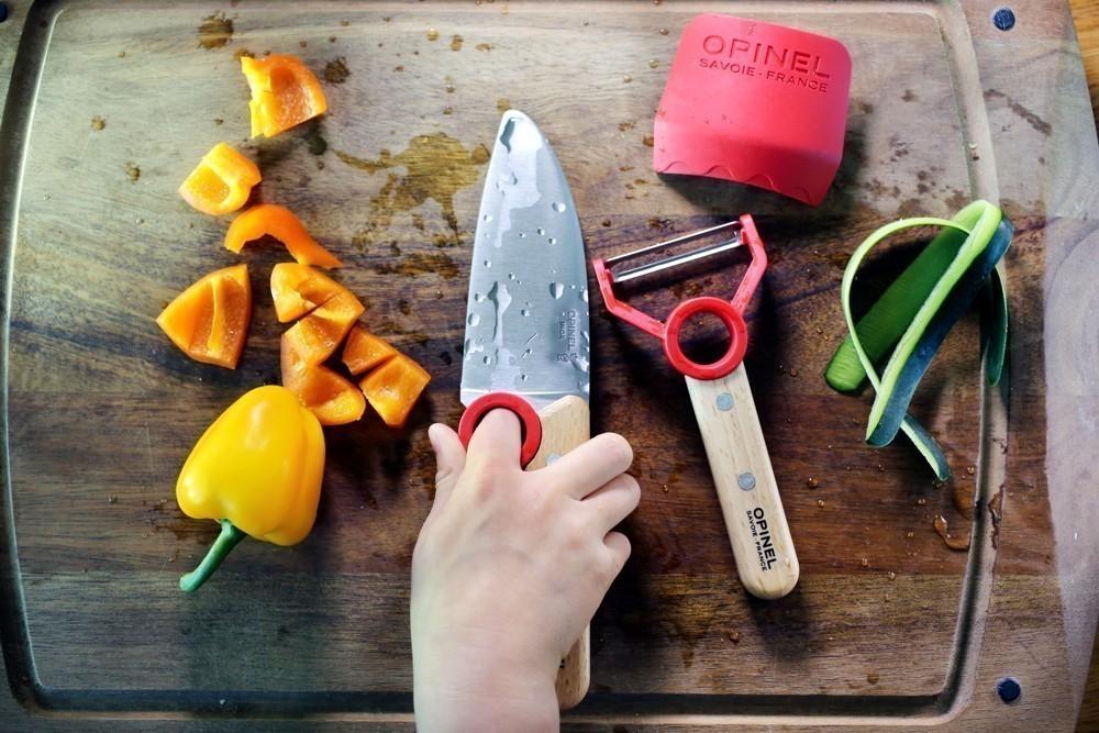 Opinel Le Petit Chef set dětský kuchařský červený 003112