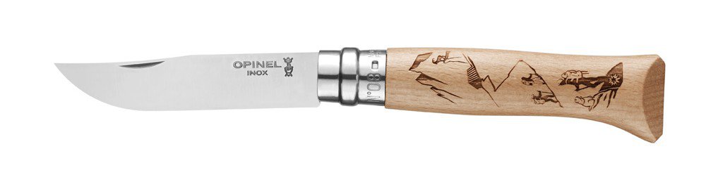 Opinel VRI N°8 Inox Gravure Sport Rando 002186