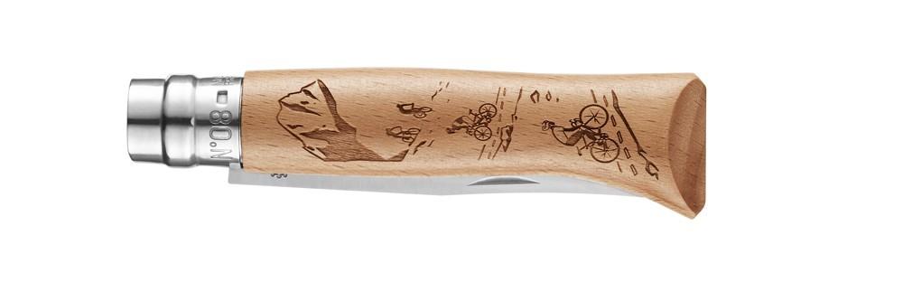 Opinel VRI N°8 Inox Gravure Sport Velo 002187
