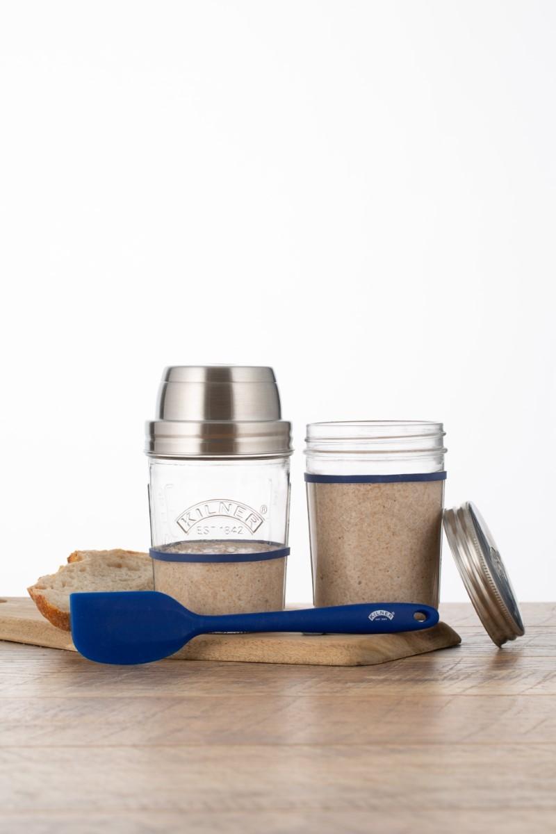 Kilner Starter set na výrobu kvásku 2x 0,35l se špatulí 0025.035