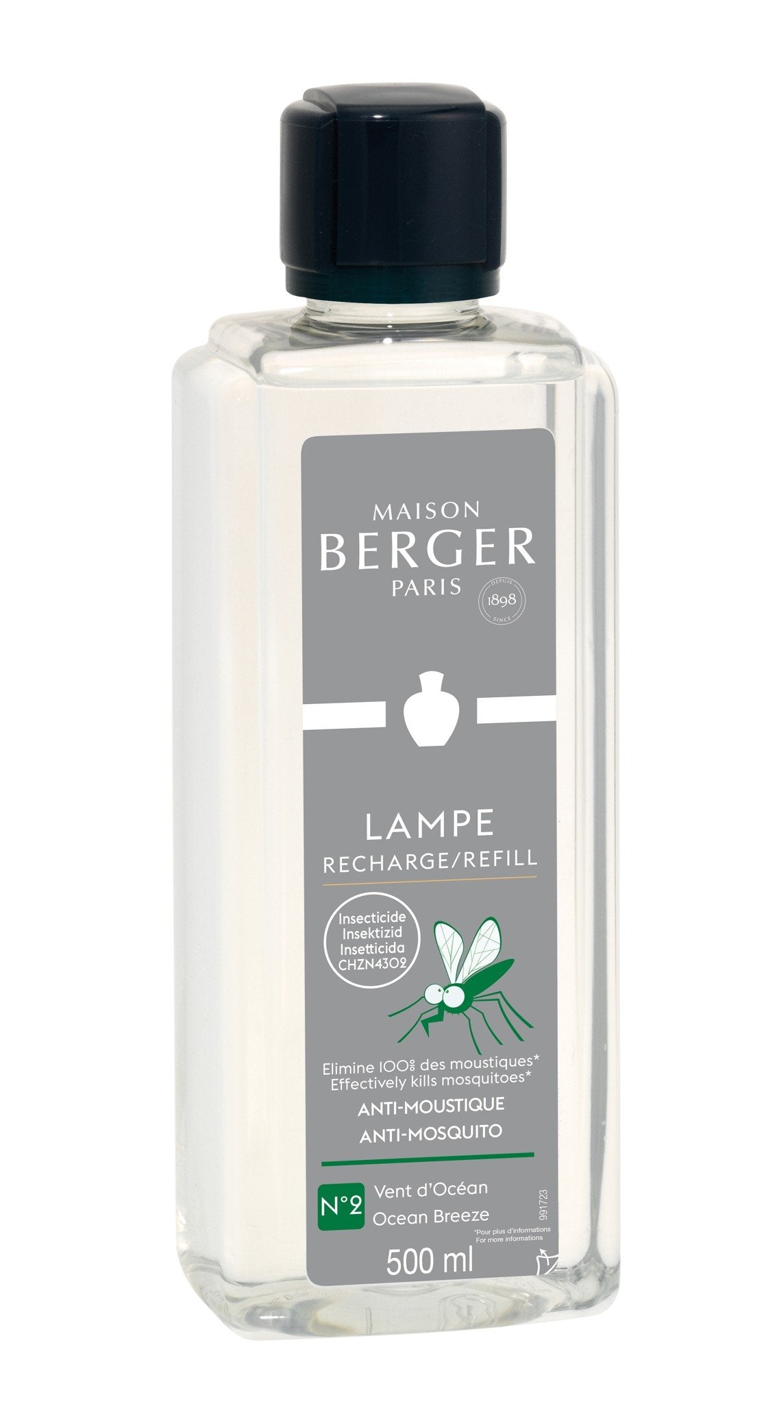 Maison Berger Paris Anti-mosquito Vent d'Océan/vůně oceánu proti komárům náplň do lamp 0,5l 115052