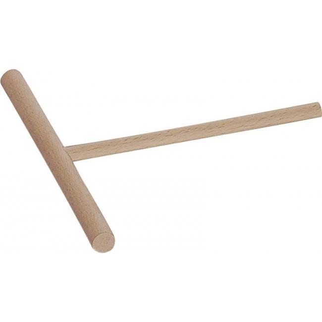 Staub Pánev na palačinky 28 cm s přísl. dřevěná rukojeť černá 1004084