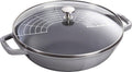Staub Pánev Wok skleněnou poklicí 30 cm/4,4l šedý 1004744