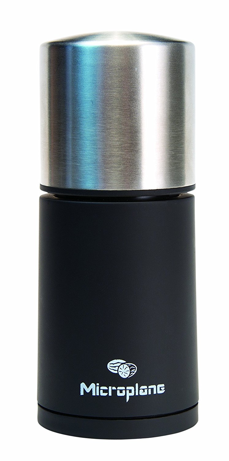 Microplane  mlýnek na koření černý/nerez 48960