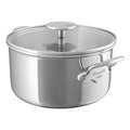 Mauviel M'cook kastrol s poklicí sklo 20 cm úchyt nerez 523171