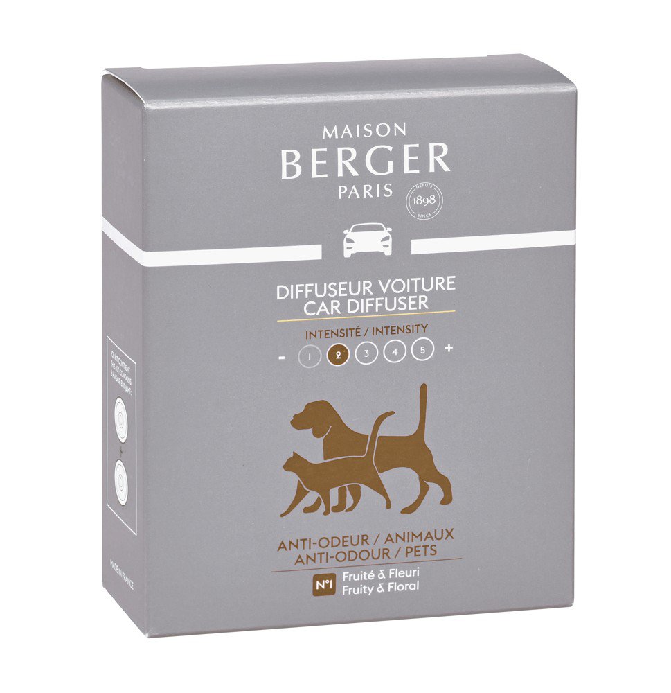 Maison Berger Paris CAR 2 náhr. náplně My home free from pet odours/Zvířata 6416