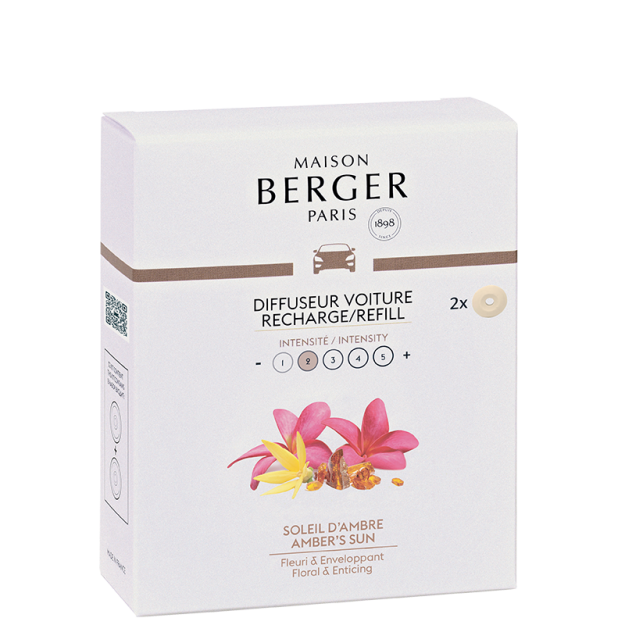 Maison Berger Paris CAR 2 náhr. náplně Amber's Sun/Ambrové slunce 6950