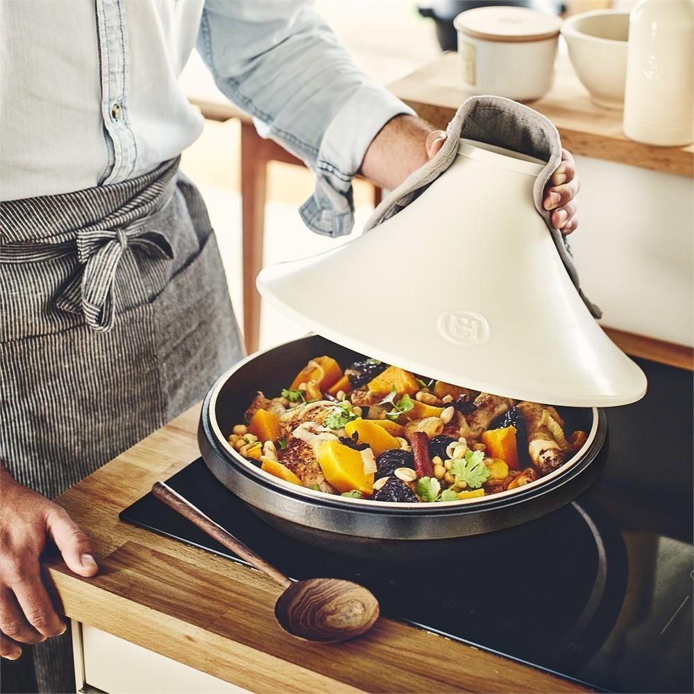 Emile Henry E-balení DELIGHT Tajine, bílé víko 4l/32 cm (9566) 779566