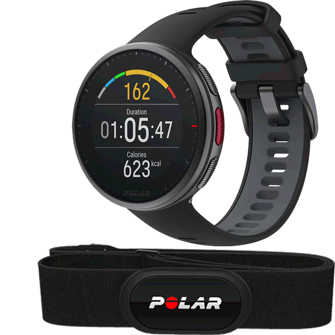 Polar VANTAGE V2 sporttester HR černý vel. S-L 90082711