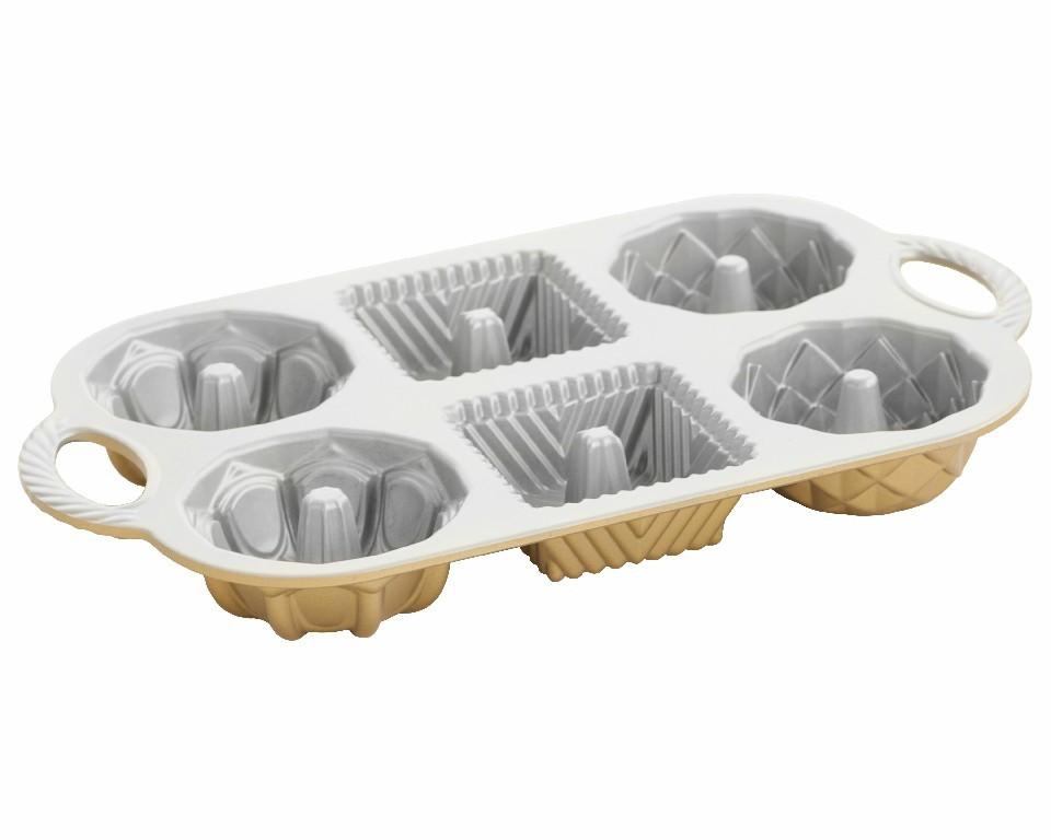 Nordic Ware Mini bábovky Premium gold plát se 6 formičkami 3,5 cup zlatá 91277