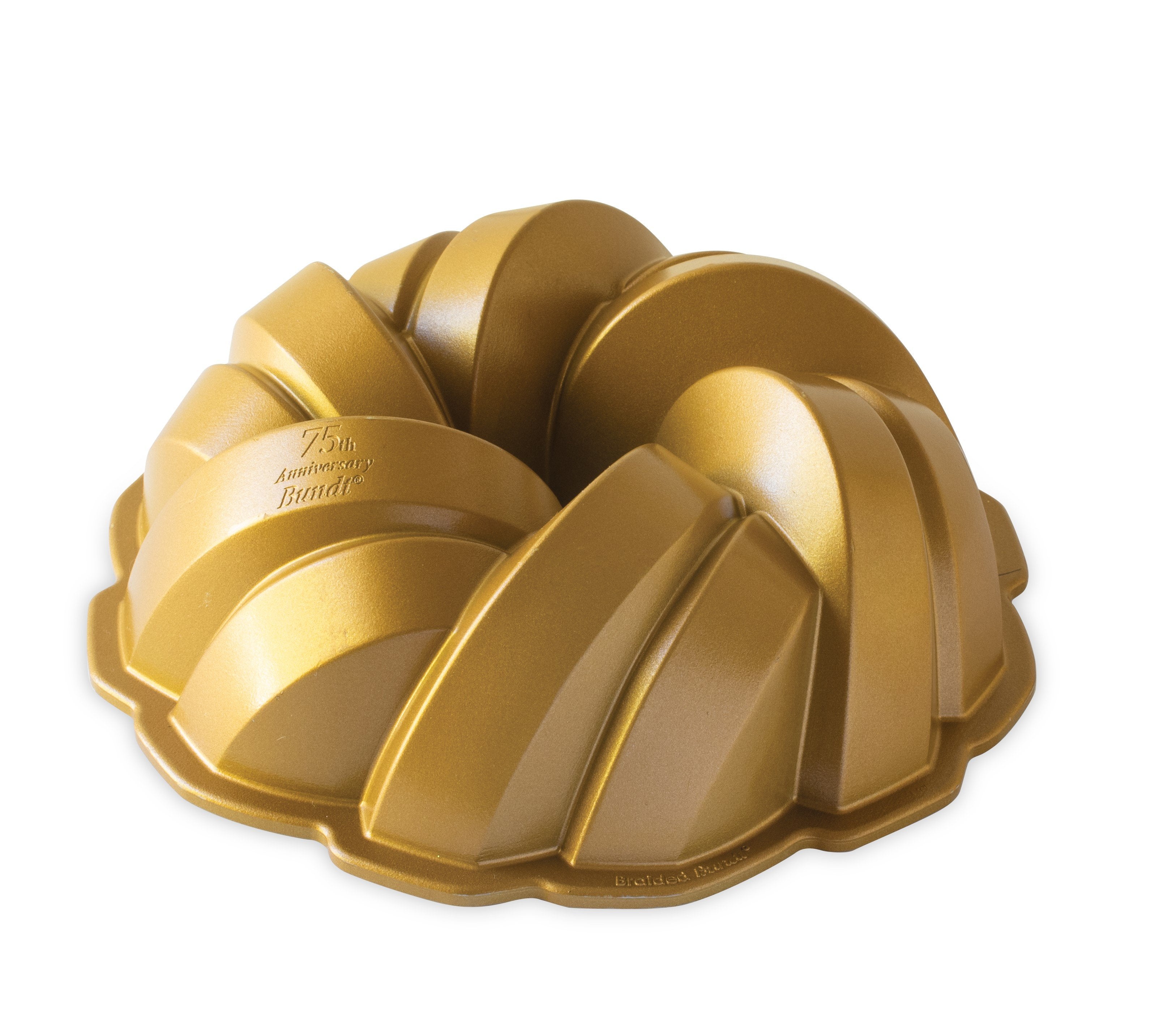 Nordic Ware Forma na bábovku 75 let propletená 12 cup zlatá  95577