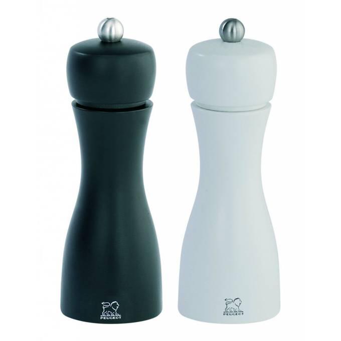 Peugeot TAHITI set mlýnek na pepř a sůl ZIRLION 15 cm černý/bílý 2/2426000