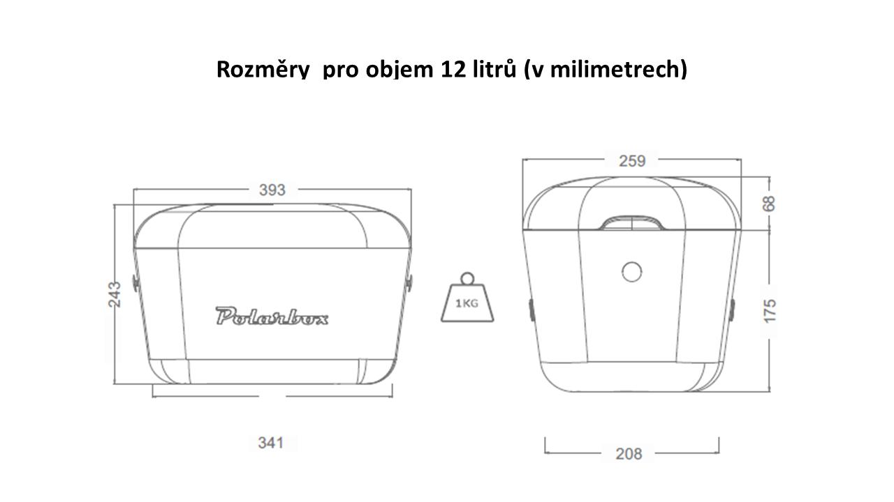 Polarbox Pop Chladící box 12l světle limetková PLB12/LIMA/RPOP