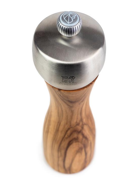 Peugeot FIDJI mlýnek na sůl 20 cm olivové dřevo/nerez 33835