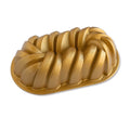 Nordic Ware Forma na chlebíček 75 let  propletená 6 cup zlatá 96077