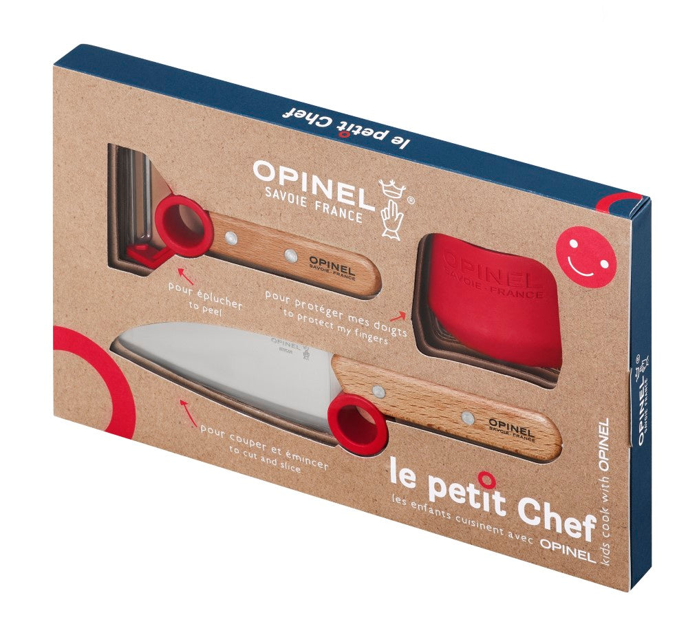 Opinel Le Petit Chef set dětský kuchařský červený 003112