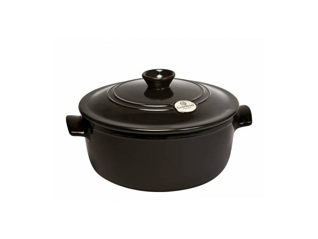 Emile Henry FLAME Hrnec kulatý s poklicí 28,5 cm / 5L pepřová (4553) 794553