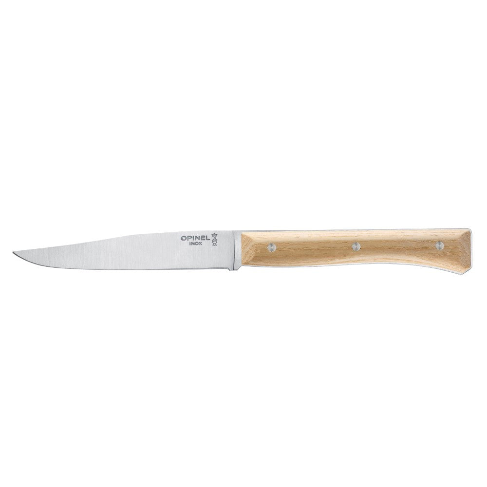 Opinel Facette, stolní nůž, jasan, hladká čepel, 4ks 002496
