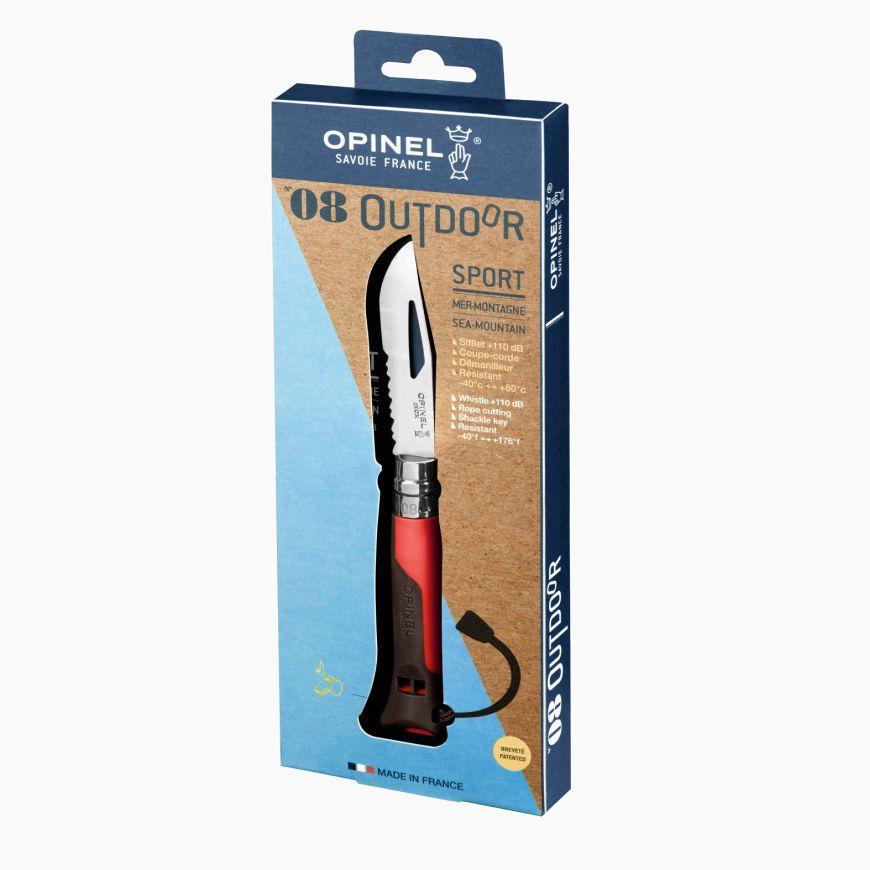 Opinel VRI N°08 Inox Outdoor red 001714