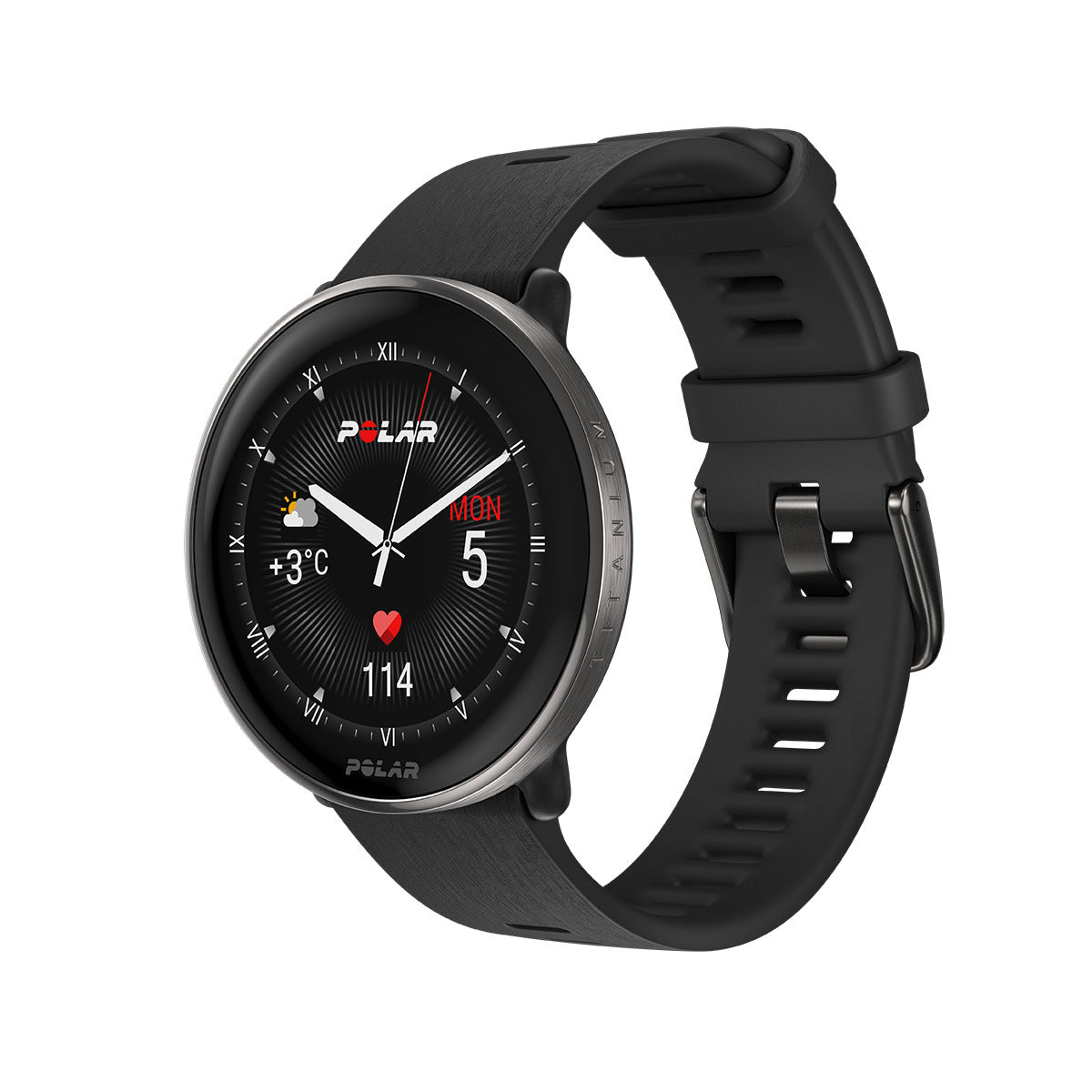 Polar Ignite 3 Titan sporttester vel. S-L silikonový řemínek černá 900110027