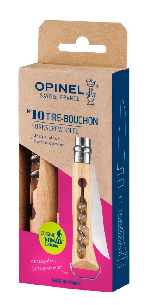Opinel N°10 nůž s vývrtkou a otvírákem lahví 002578