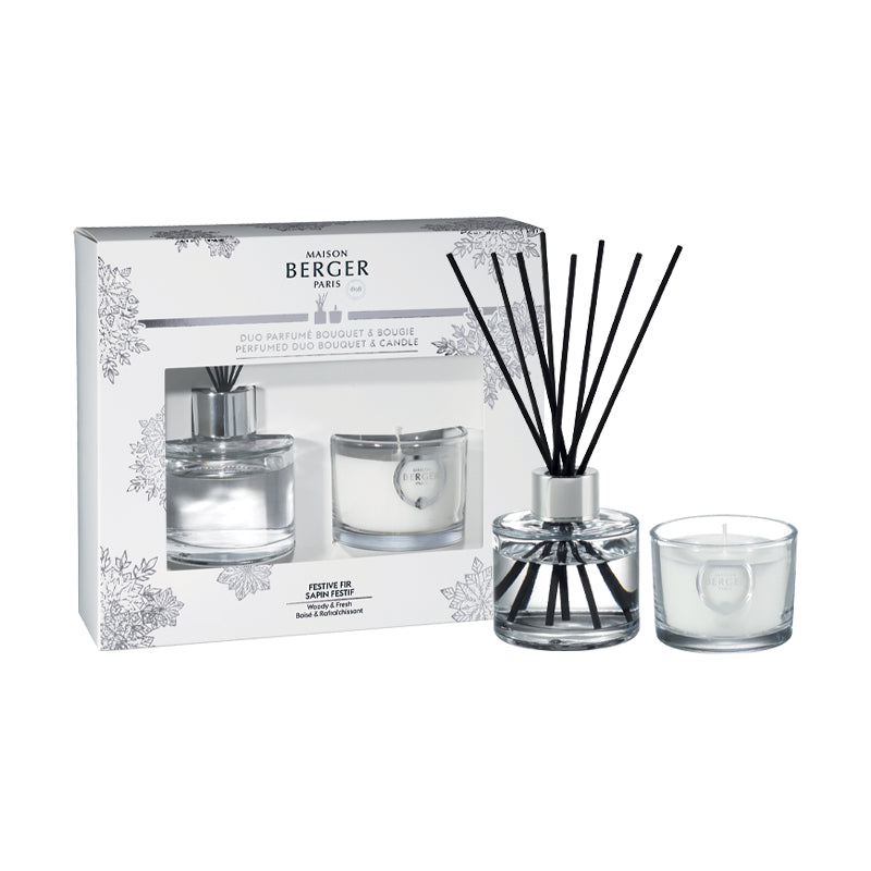 Maison Berger Paris Winter mini duo Pod Vánočním stromem difuzér 0,08l + svíčka 80g ojíněný   4568